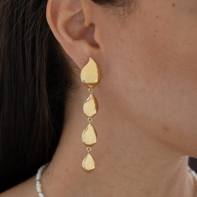 Dangling earrings - 4 drops