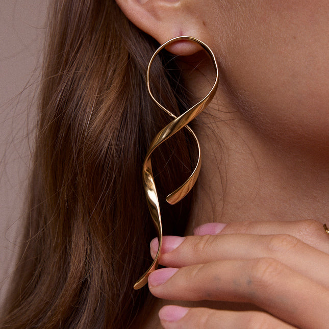 Boucles puces - lignes ondulées