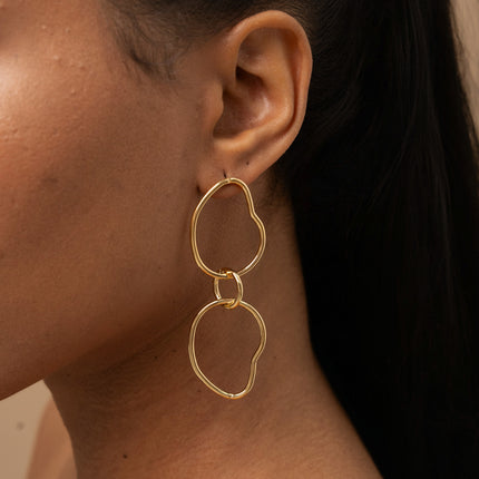 Drop earrings - 3 openwork pieces