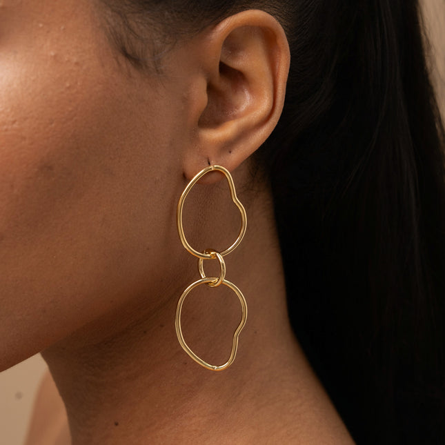 Boucles pendantes - 3 pièces ajourées