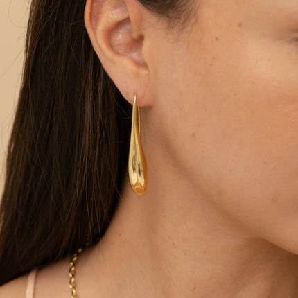 Boucles pendantes - longue tige bombée