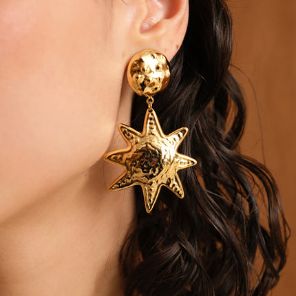 Boucles pendantes Astravel - pastille ronde et étoile