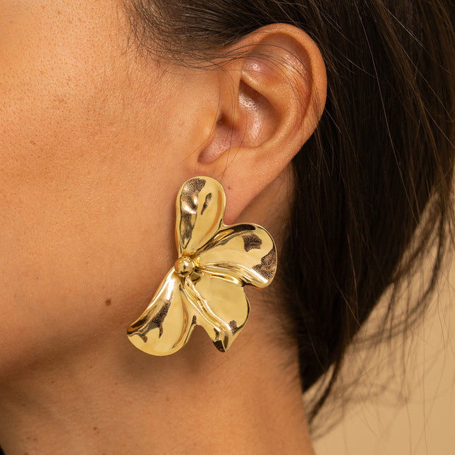 Boucles puces - fleur hibiscus