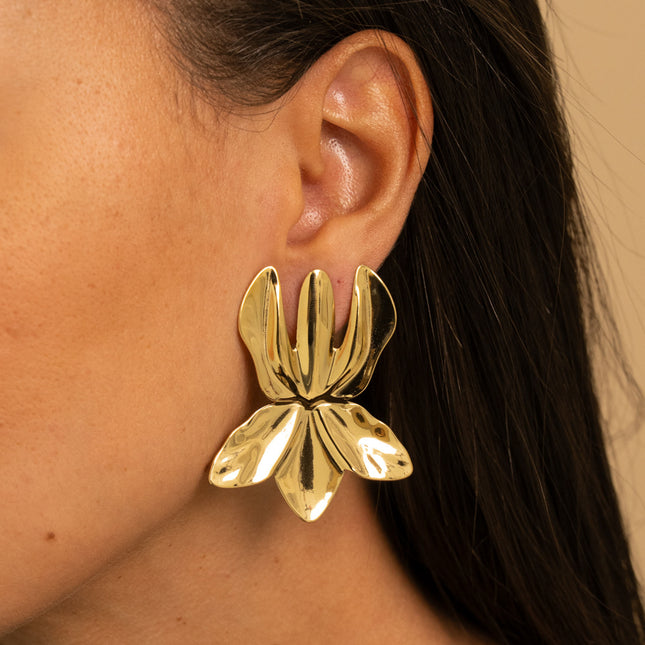 Boucles puces - fleur 44 x 53 mm
