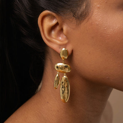 Drop earrings - geometric shapes