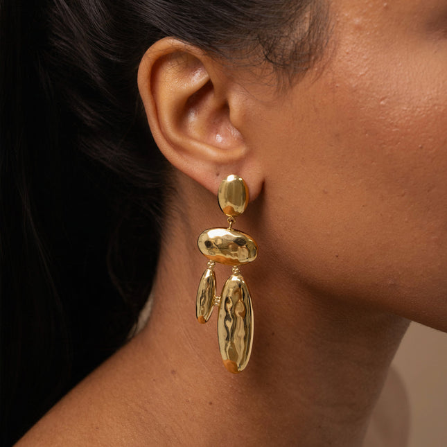 Drop earrings - geometric shapes