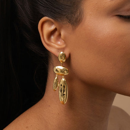 Drop earrings - geometric shapes