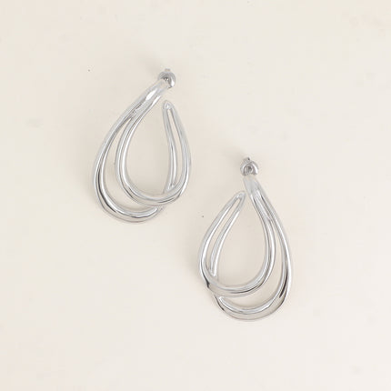 Boucles puces - double courbe pendante