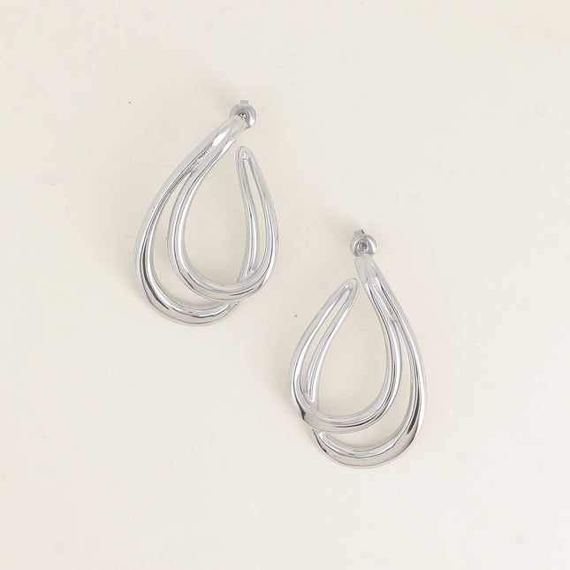 Boucles puces - double courbe pendante