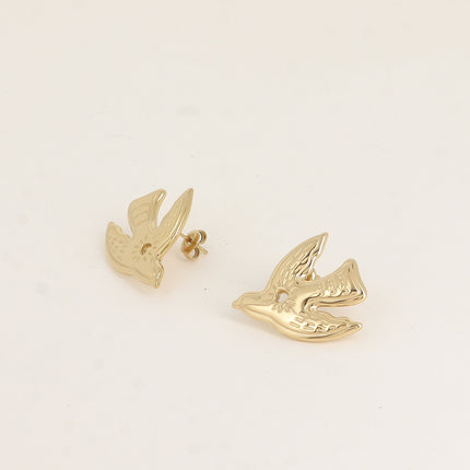 Boucles puces - ornement oiseau