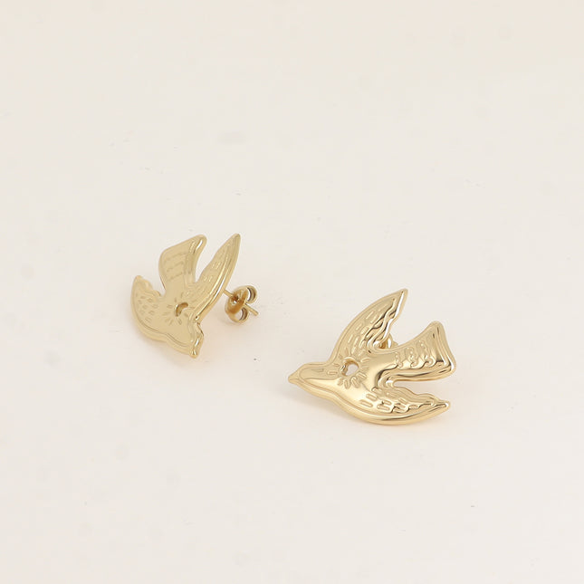 Boucles puces - ornement oiseau