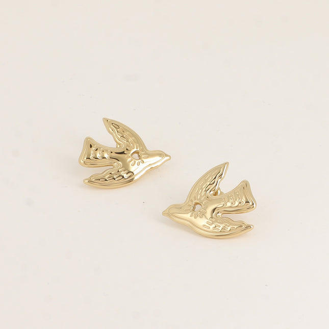 Boucles puces - ornement oiseau