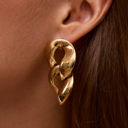 Drop earrings - 2 large links