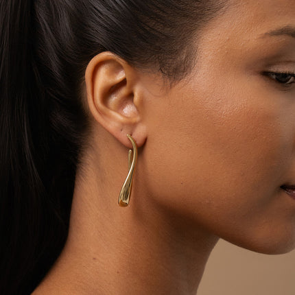 Creoles - domed and brushed oval shape
