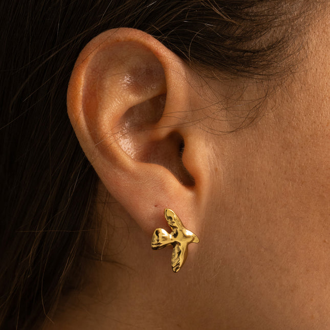 Stud earrings - bird