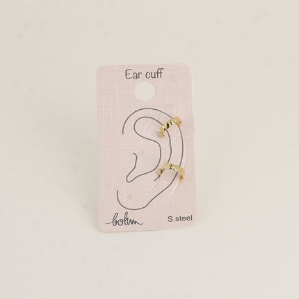 Earcuffs - lignes striées et texturées