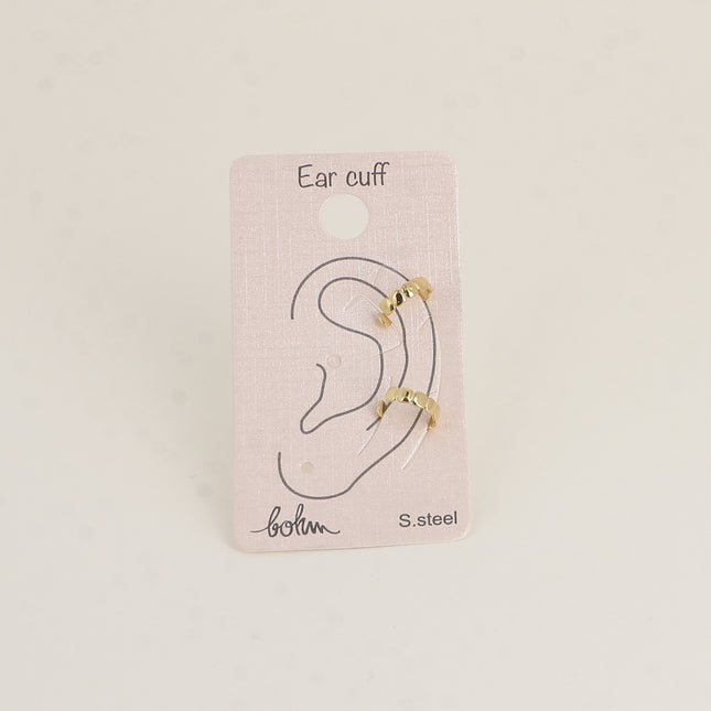 Earcuffs - lignes striées et texturées