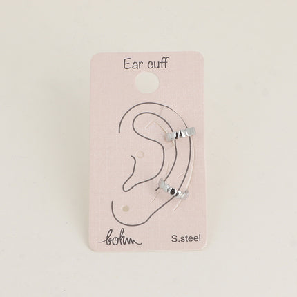 Earcuffs - lignes striées et texturées