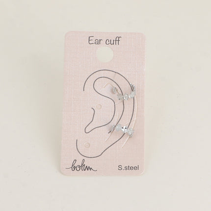Earcuffs - minis trèfles 4mm