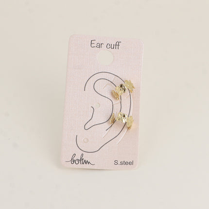 Earcuffs - petits trèfles 5mm
