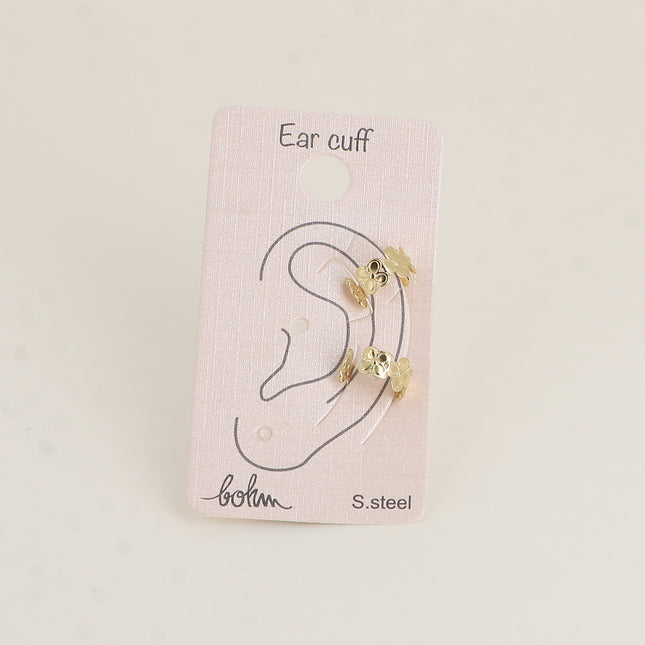 Earcuffs - petits trèfles 5mm