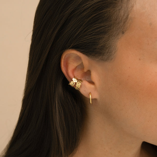 Earcuffs - petits trèfles 5mm