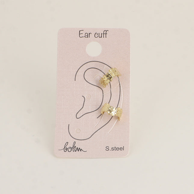 Earcuffs - petits trèfles 5mm