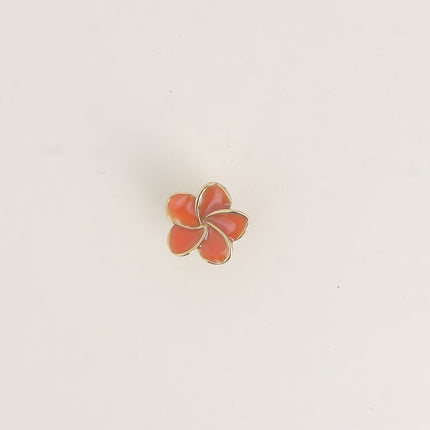 Pin's - motif fleur émaillée 17mm