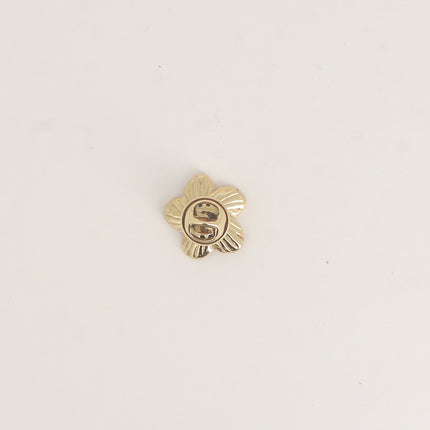 Pin's - motif fleur émaillée 17mm