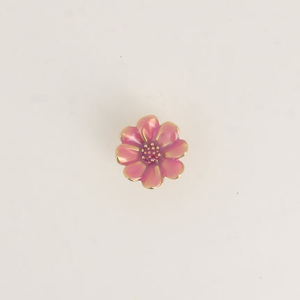 Pin's - motif fleur émaillée 25mm