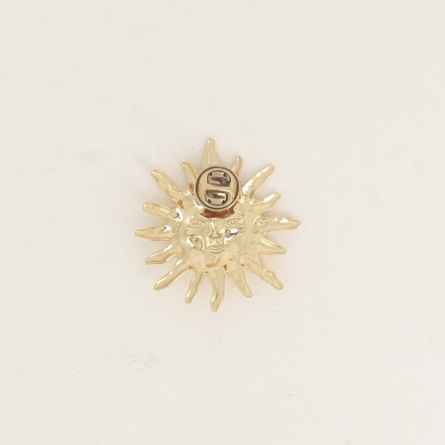 Pin - sun with human face