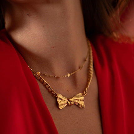 Yesialla Necklace - Large Bow Tie Pendant