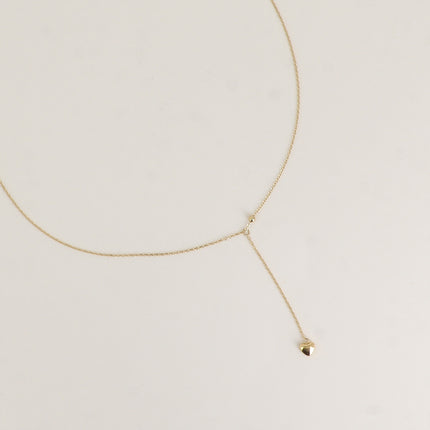 Collier Y - pendentif coeur