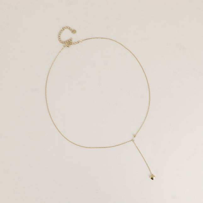 Collier Y - pendentif coeur