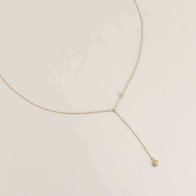 Collier Y - pendentif fleur