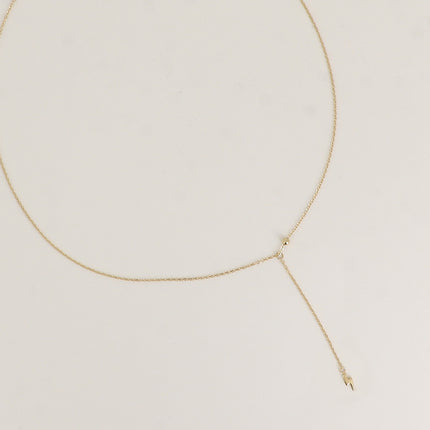 Collier Y - pendentif éclair