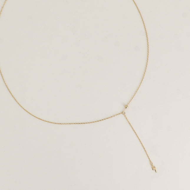Collier Y - pendentif éclair