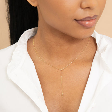 Collier Y - pendentif éclair