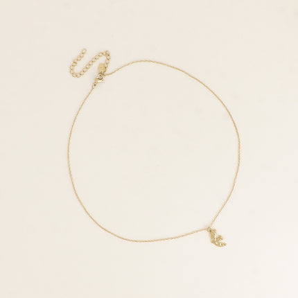 Collier - petit oiseau martelé