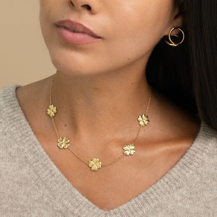 Collier - trèfles