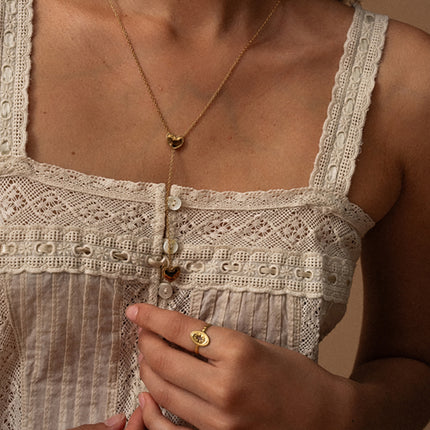 Kaïros Y necklace - hearts