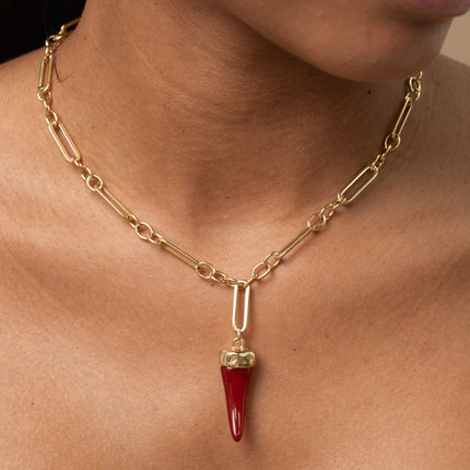 Necklace - chili pepper pendant