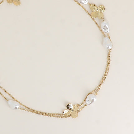 Sylia Necklace - flower pendants and resin beads