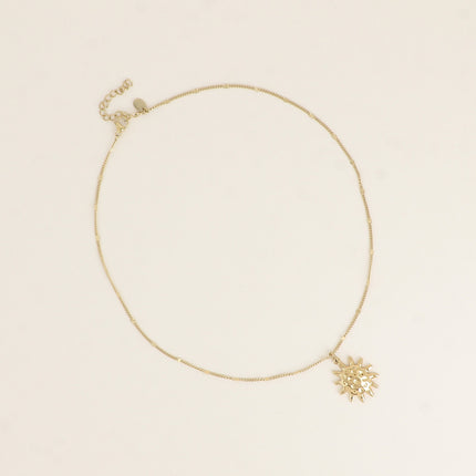 Collier - soleil martelé