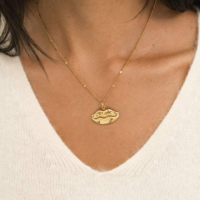 Necklace - mouth pendant