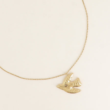 Collier - pendentif grand oiseau