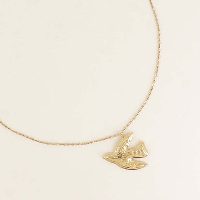 Collier - pendentif grand oiseau