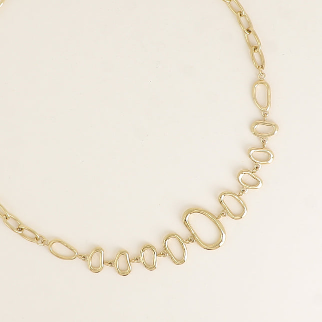 Collier - maillons ovales ajourés