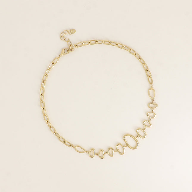 Collier - maillons ovales ajourés