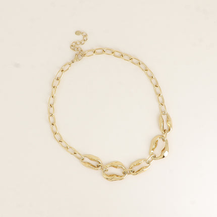 Collier - maillons ovales et maillons cauris
